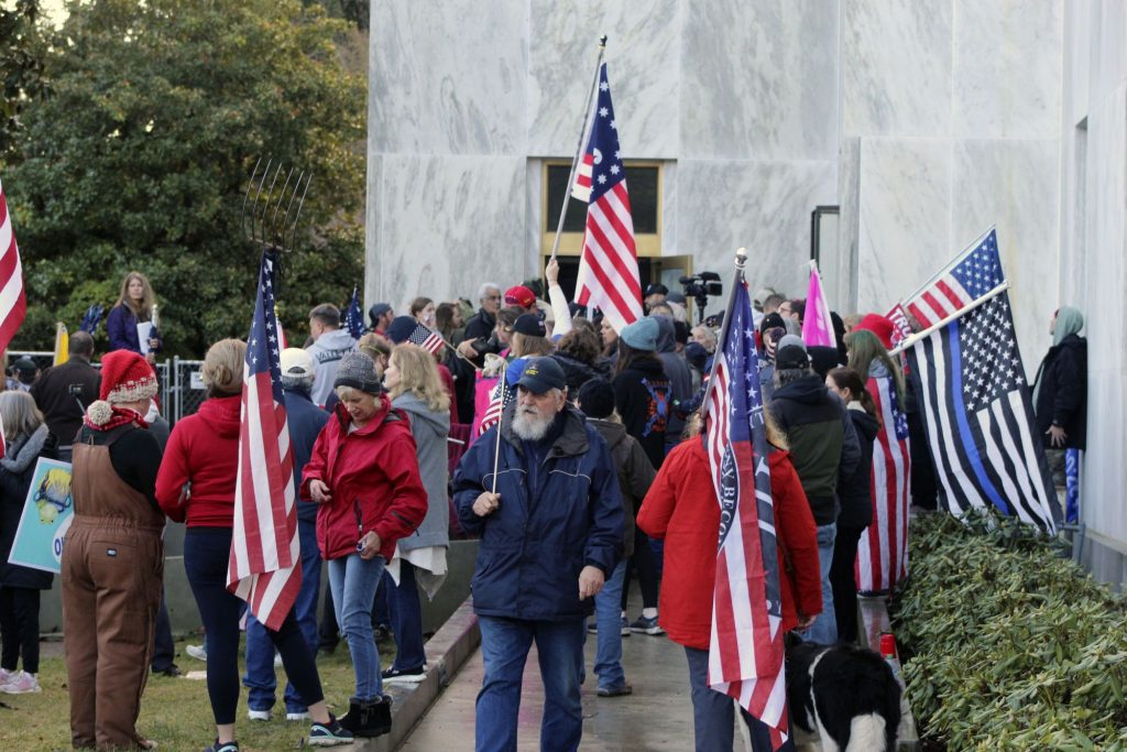 Armed Protesters Storm Oregon State Capitol, Break Windows, Attack Reporters