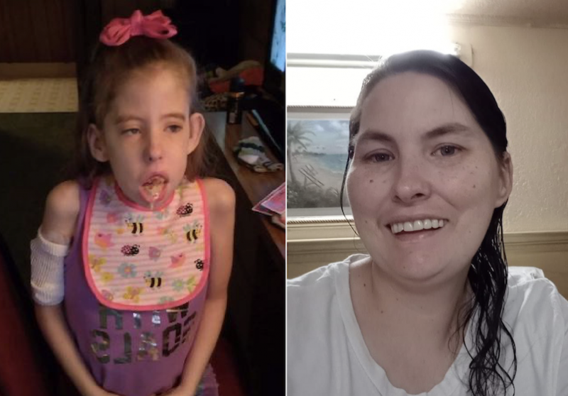 Mother became angry at her special-needs daughter, who was confined to a hospital bed, before she slammed a hospital table into the child’s abdomen and then leaned onto the table with her weight until she destroyed her liiver; sentenced