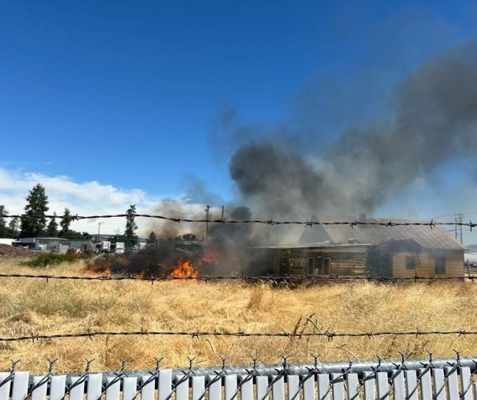 Medford Fire Department Responds to House Fire on Table Rock Road