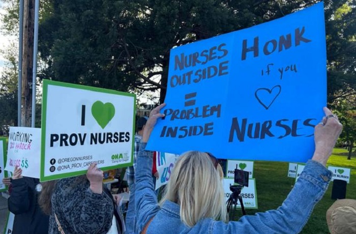 Nurses Face Healthcare Benefits Cut as Providence Strike Continues in Medford, Oregon